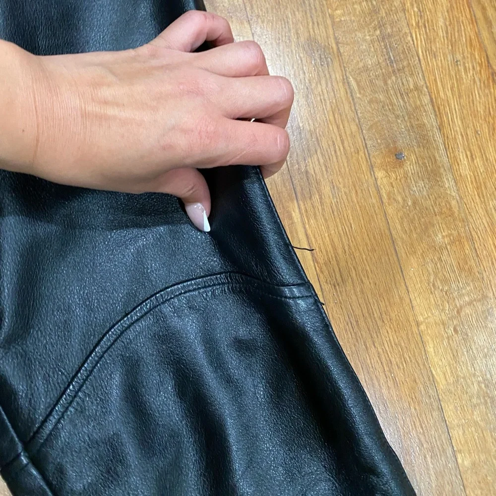 WILSONS LEATHER black leather pants - Picture 4 of 11